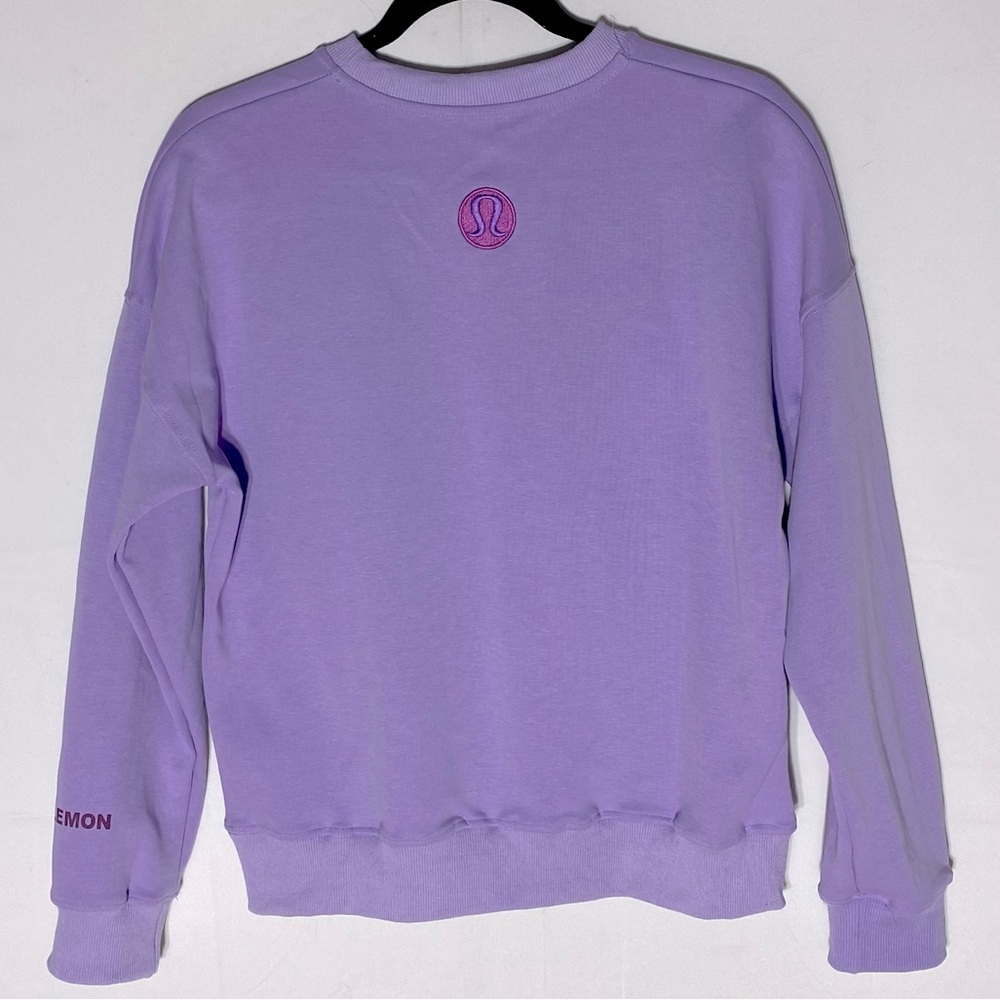 Lululemon Athletica Lilac Smoke Perfectly Oversized Crew Neck Sweatshirt S - Picture 2 of 14